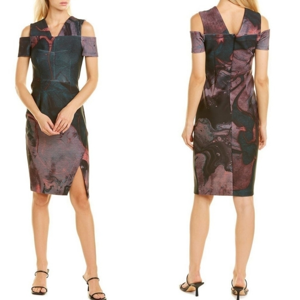 Yigal Azroul Cut Out Sheath Bodycon Dress 4